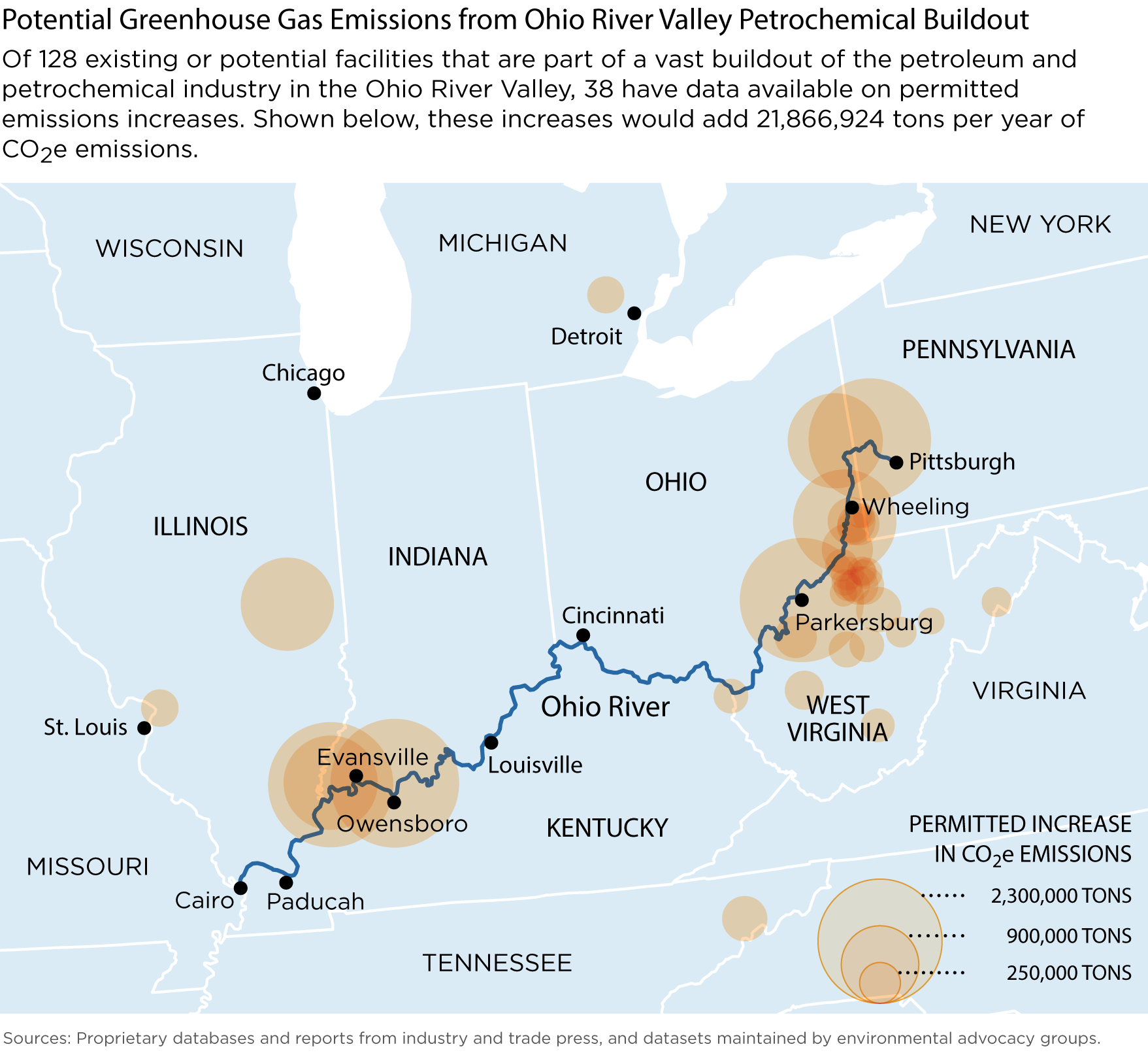 Potential greenhouse gas emissions from Ohio River Valley petrochemical buildout