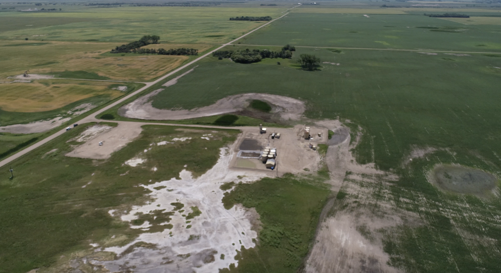 Oil and gas industry brine spill impacts on Daryl Peterson's North Dakota farm.
