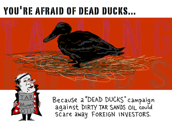 You’re afraid of dead ducks -- illustration by Franke James