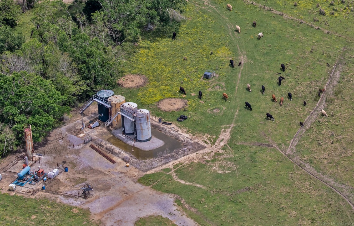Aerial View of South Louisiana Oil Fields Offers Glimpse of Nationwide