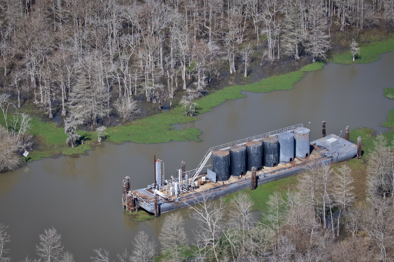 Aerial View of South Louisiana Oil Fields Offers Glimpse of Nationwide