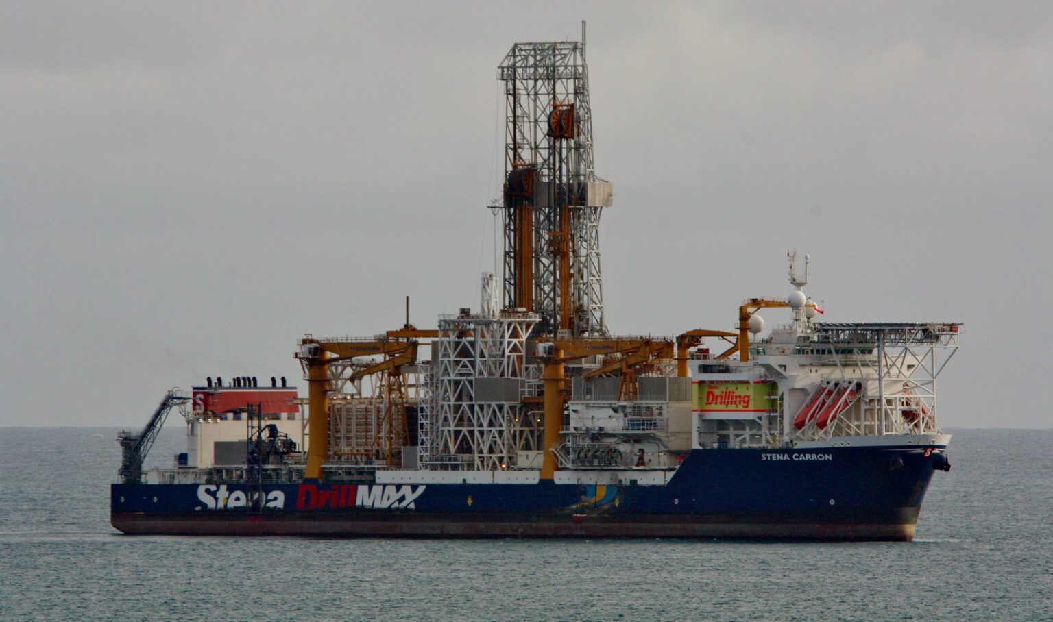 Offshore drillship Stena Carron in the ocean