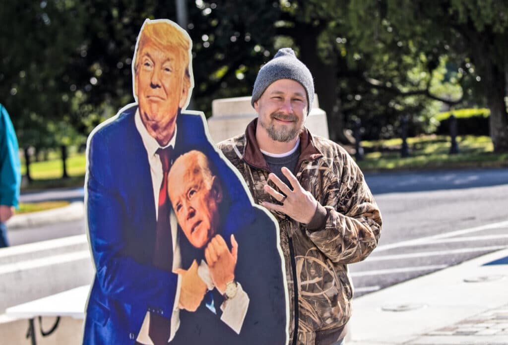 Trump supporter in Baton Rouge