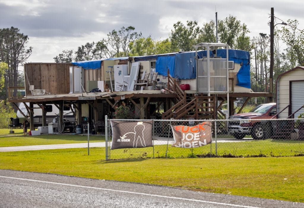 Anti-Biden signs in Terrebonne Parish