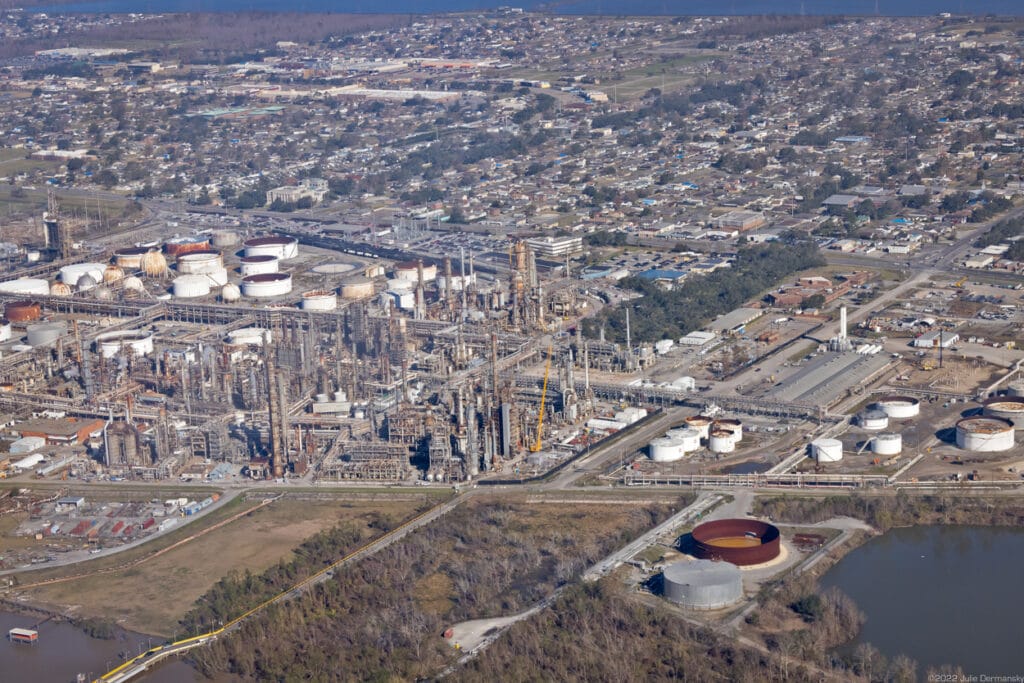 An aerial view of PBF's Chalmette Refinery