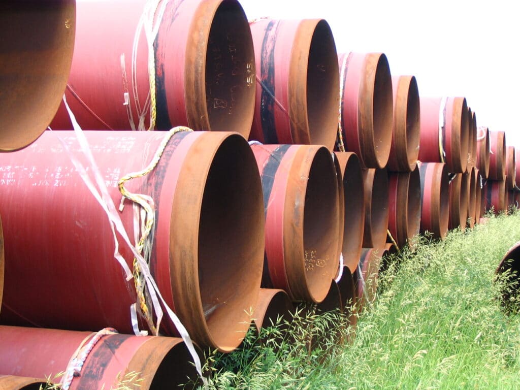 oil pipeline sections in Manitoba
