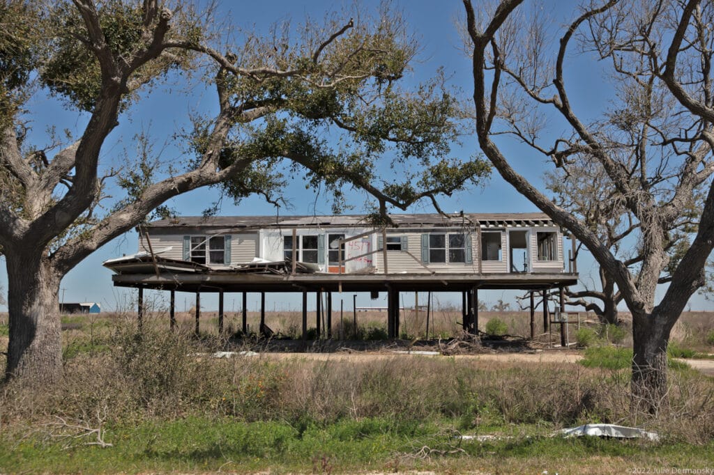 One of many residences in Cameron Parish destroyed by Hurricane Laura.