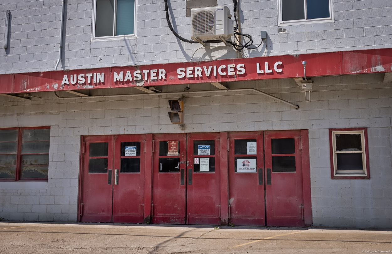 The entrance to Austin Master Services in Martins Ferry, Ohio.