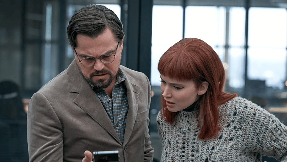 Leonardo DiCaprio and Jennifer Lawrence in Netflix's 'Don't Look Up'