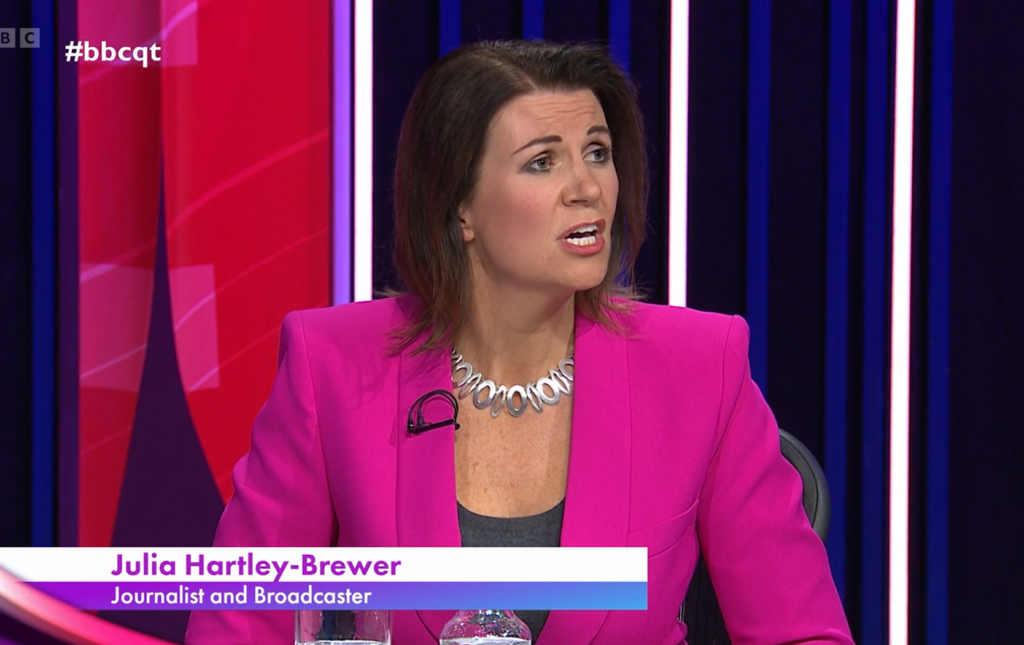 Julia Hartley-Brewer on BBC Question Time