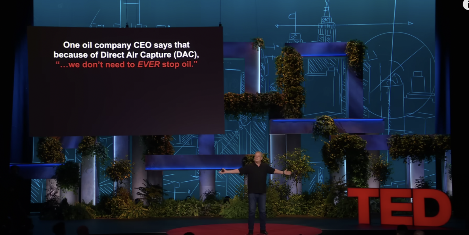 Screen grab from video of Al Gore's TED Talk.