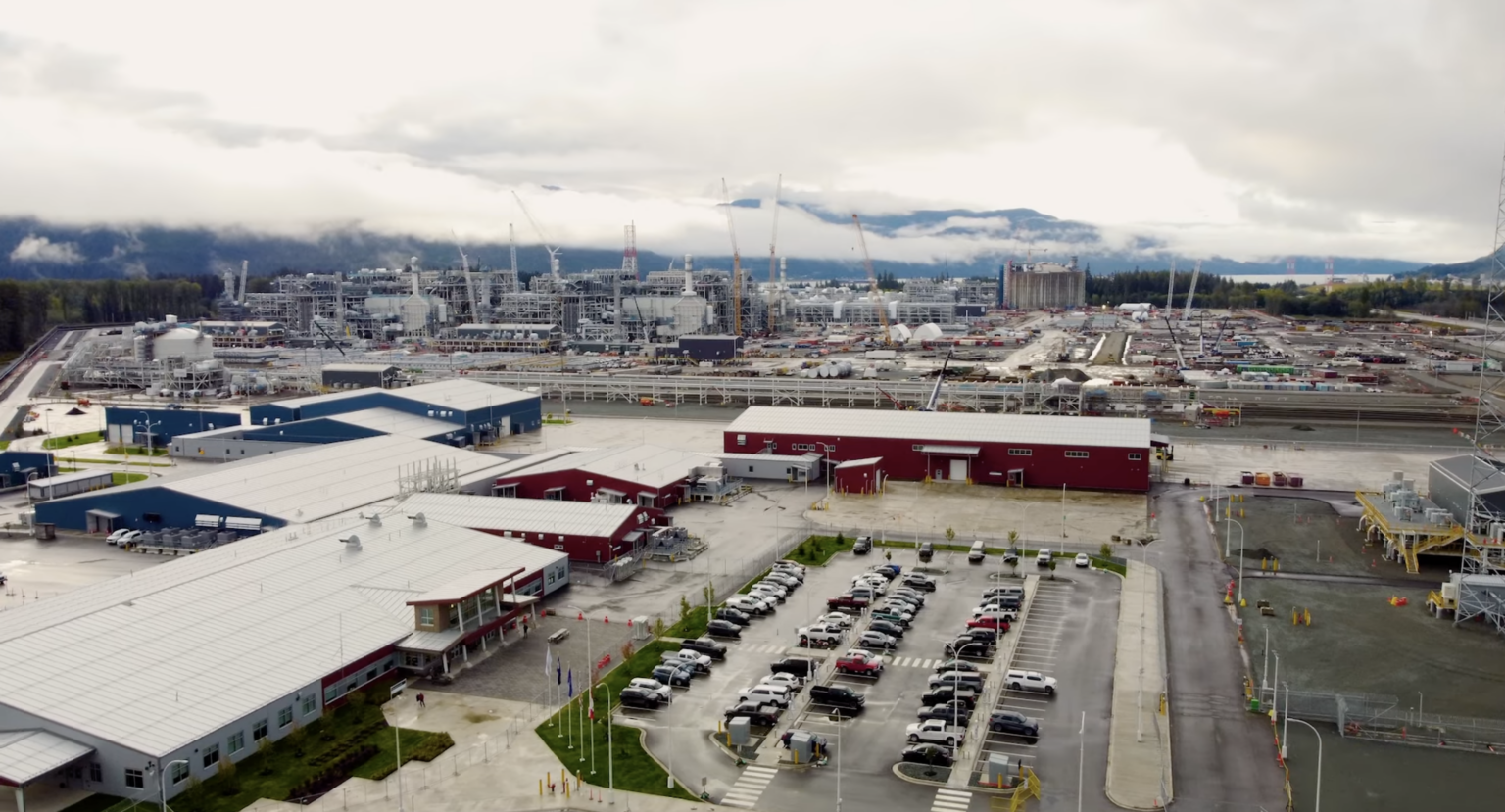 The LNG Canada facility in Kitimat, BC