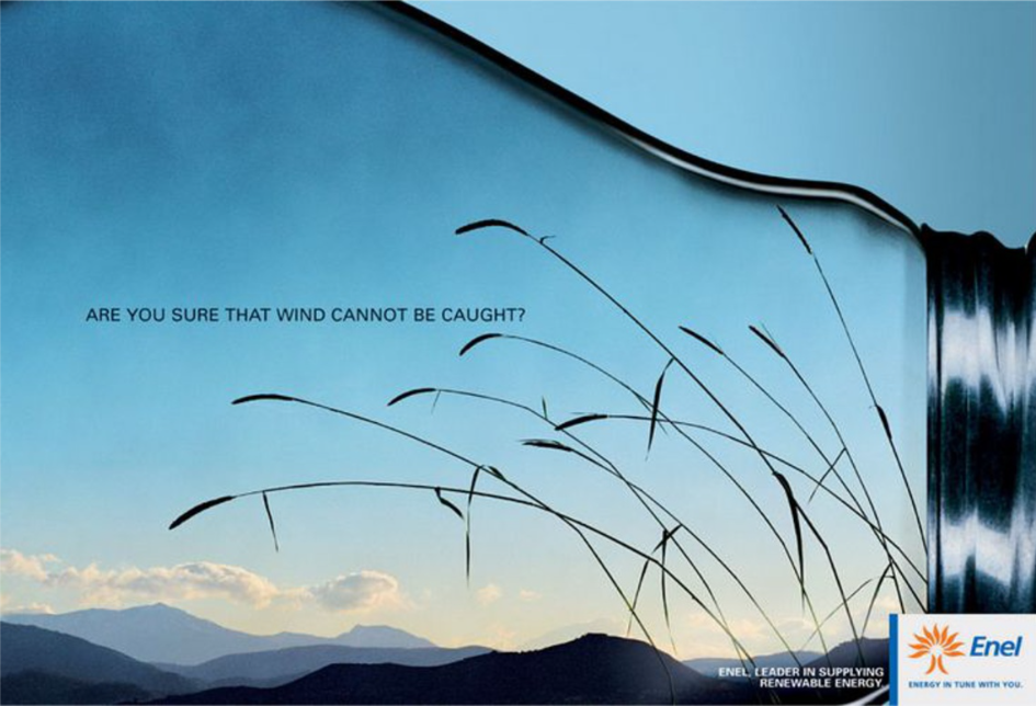 Saatchi & Saatchi created this ad for the Italian power company Enel