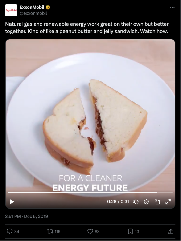 Group SJR Exxon ad advert