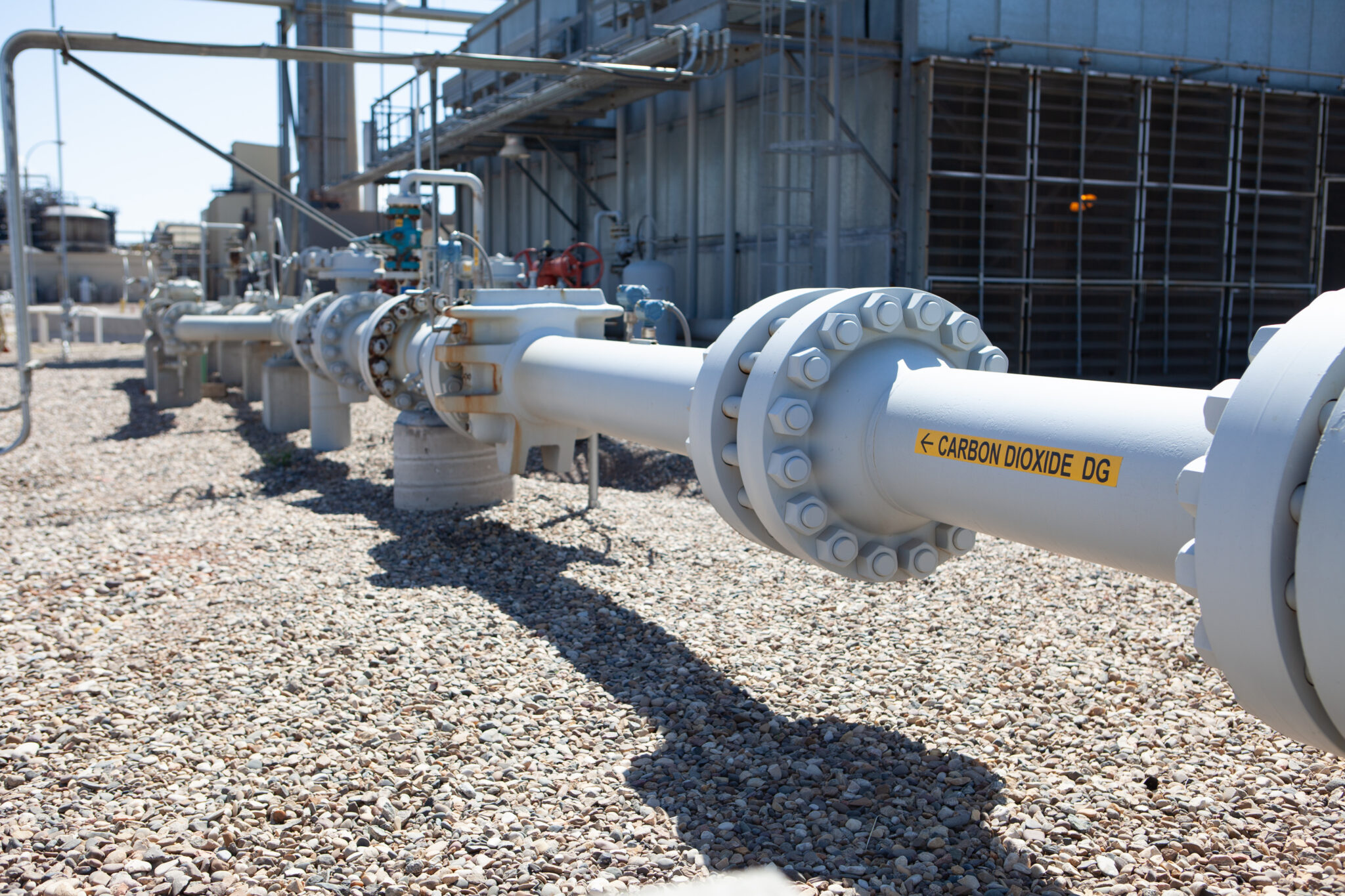 A carbon capture and storage facility in North Dakota. Credit: Michael Buchsbaum