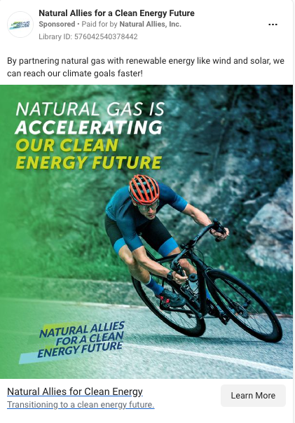 Natural gas is accelerating or clean energy future, Natural allies ad