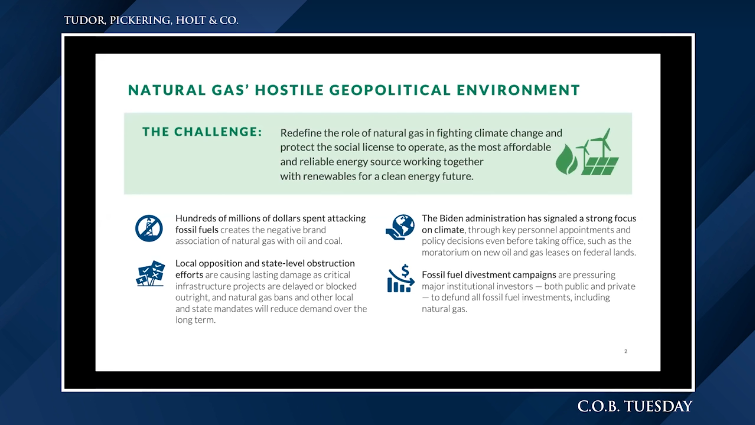 Slide showing Mercury's work for Natural Allies for a Clean Energy Future
