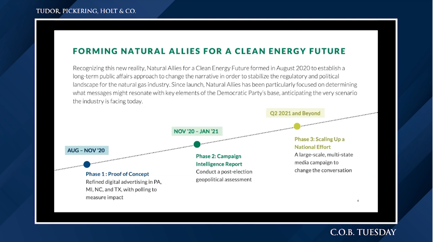 Explains how Natural Allies for a Clean Energy Future was formed