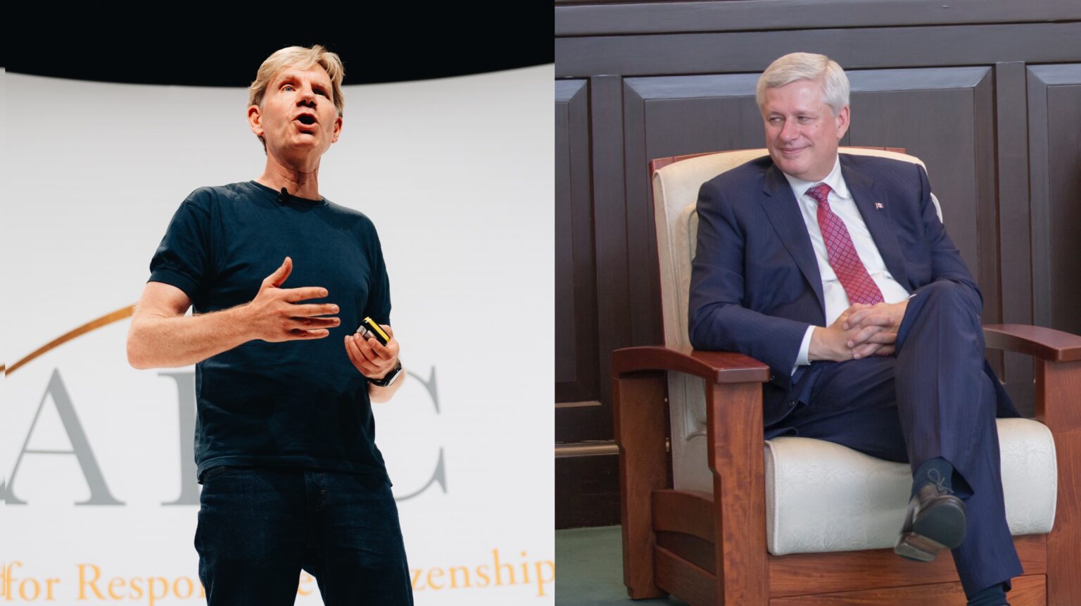 Lomborg and Harper rubbed shoulders at a global energy policy event last month.