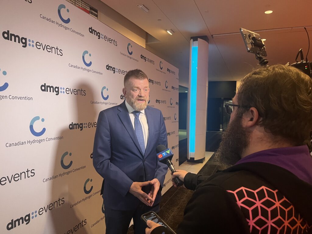 Brian Jean, Alberta's minister of energy and mines, appears at Canada's Hydrogen Convention in Edmonton