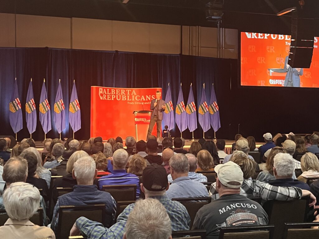 Separatist Bruce Pardy called for 'political revolution' at the Alberta Republican launch last month.