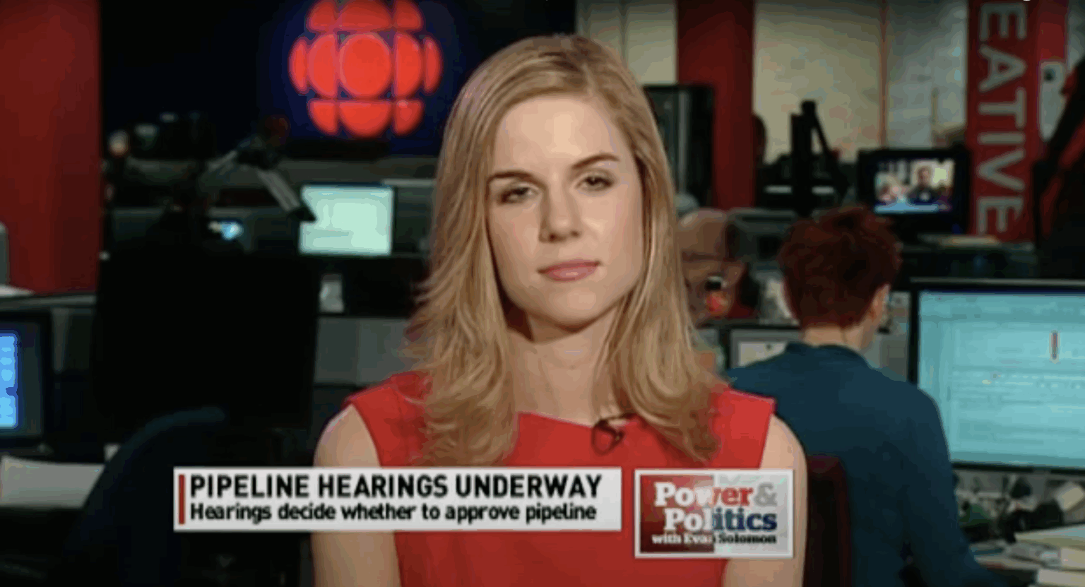 Kathryn Marshall appears on CBC's Power & Politics with Evan Solomon in 2012.