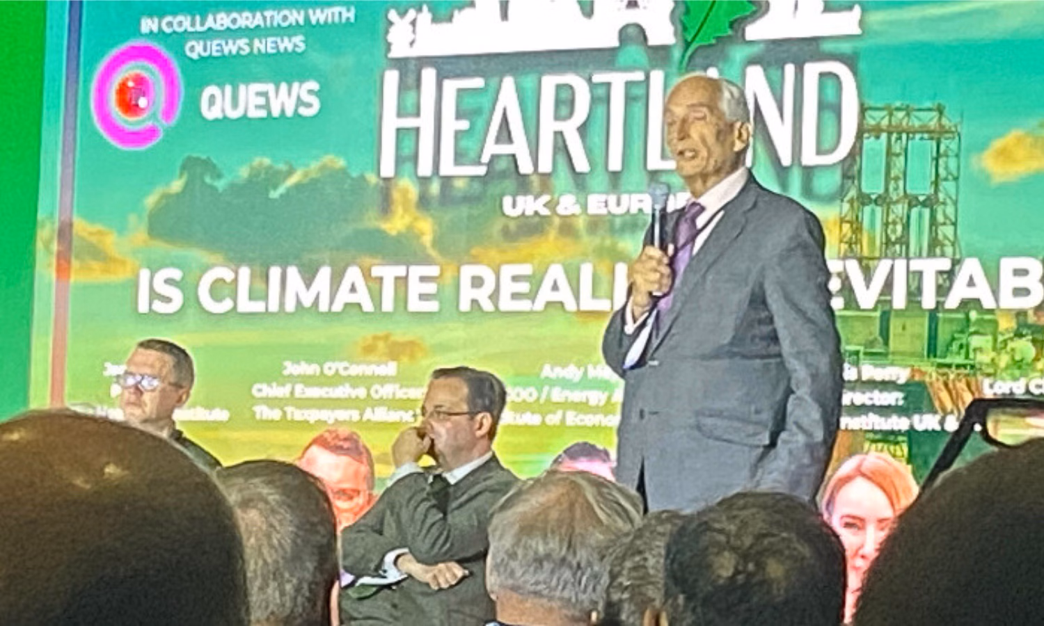 The Heartland Institute’s event at Reform UK’s 2025 annual conference, sponsored by Quews News.