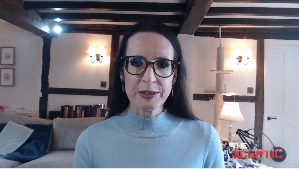 Screengrab of Kathryn Porter appearing on a Daily Sceptic podcast