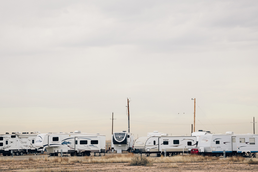 Man camp in Permian Basin, Texas