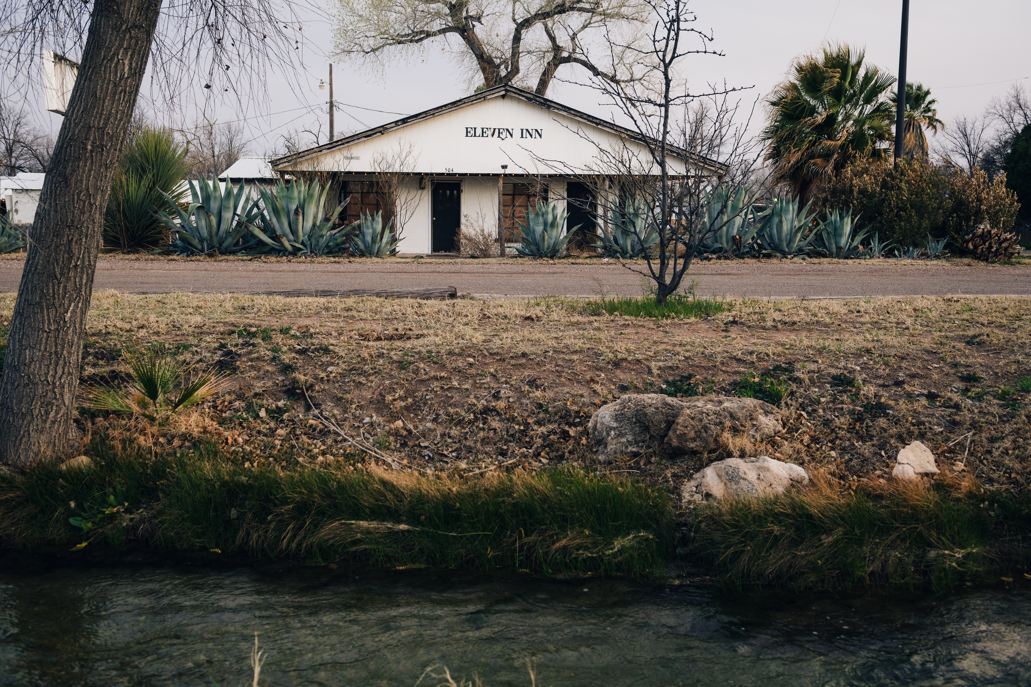 Spring-fed canal through Balmorhea, Texas