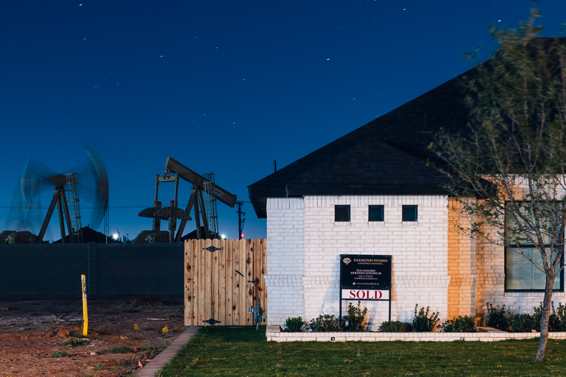 New house sold next to an oil field in Midland, Texas