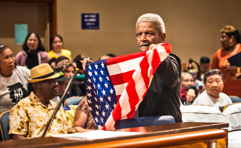 Larry J. Morgan opposing Entergy's proposed natural gas power plant in New Orleans