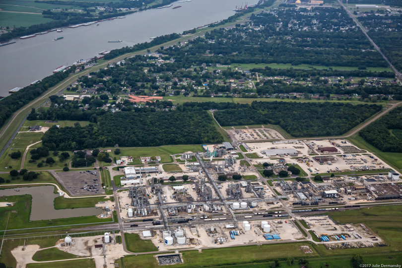 Aerial view of the Denka plant