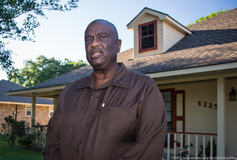 Reginald Grace at his home in St. Gabriel