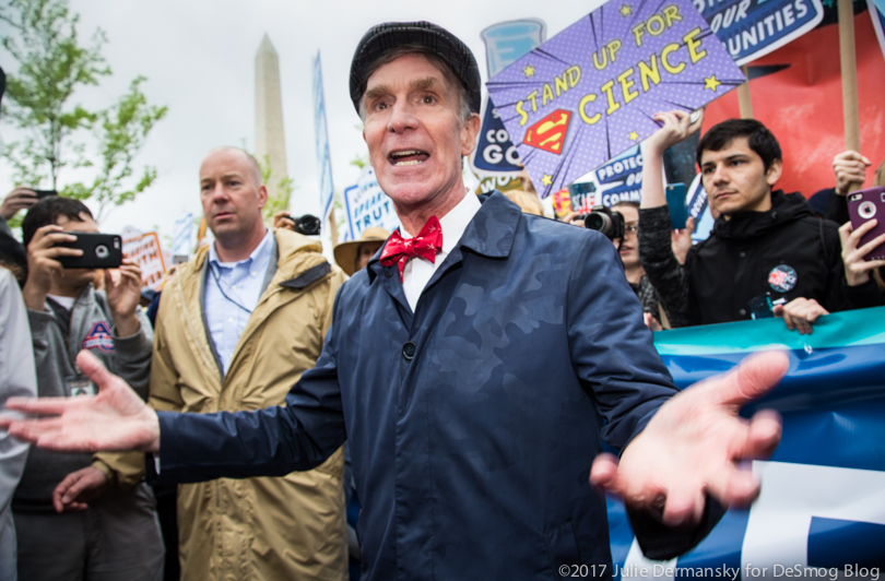 Bill Nye the Science Guy speaking before the March for Science.
