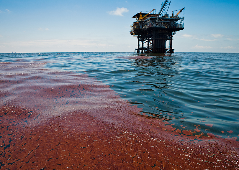 Floating emulsified oil from the BP Deepwater Horizon spill in the Gulf of Mexico.