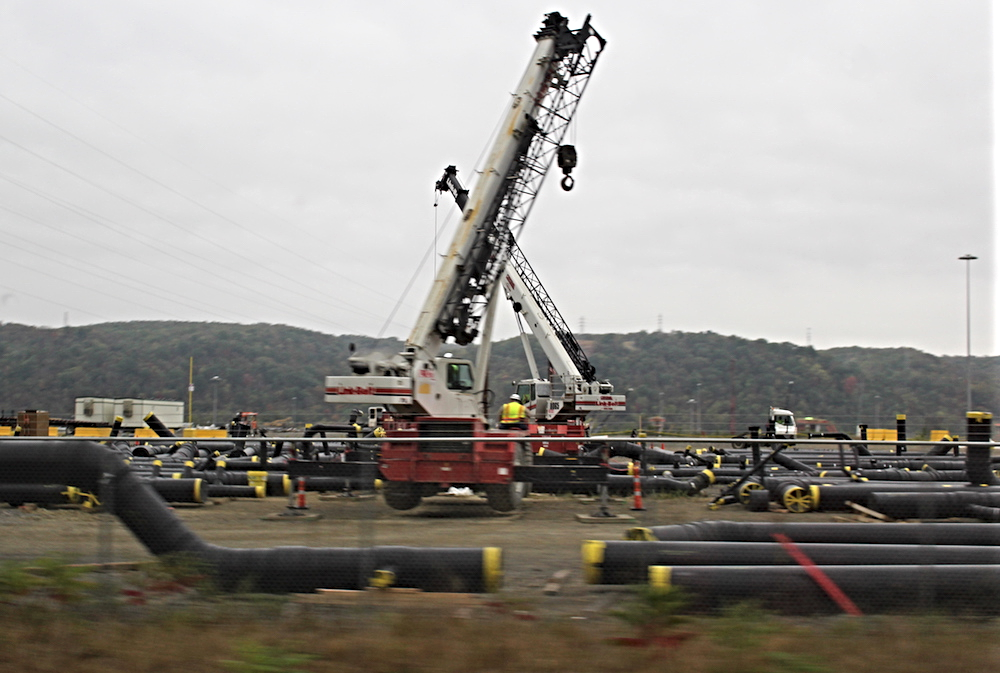 Shell's ethane cracker plant under construction in Pennsylvania