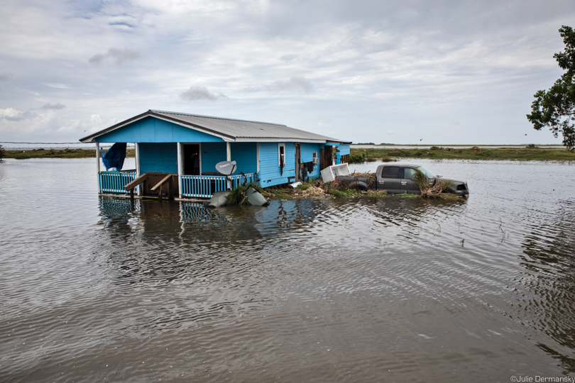Flooded home on Isle de Jean Charles