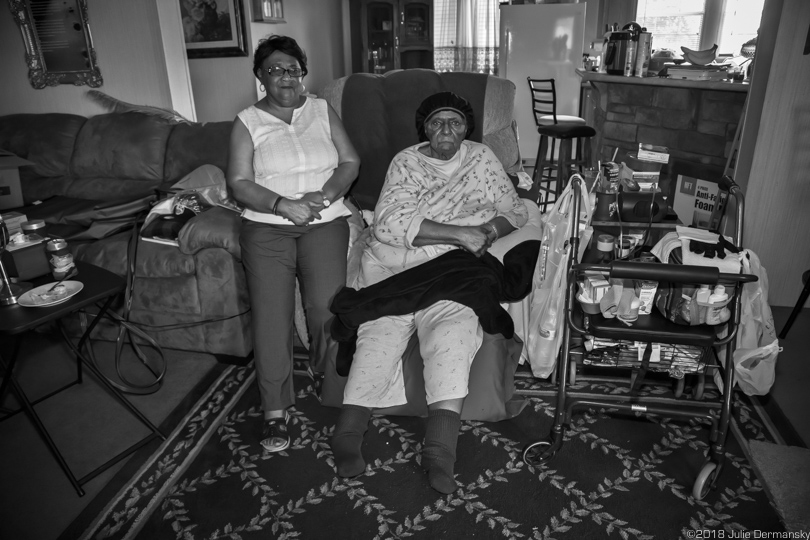Brenda Bryant with her mother Genevia Shepard at home in St. James