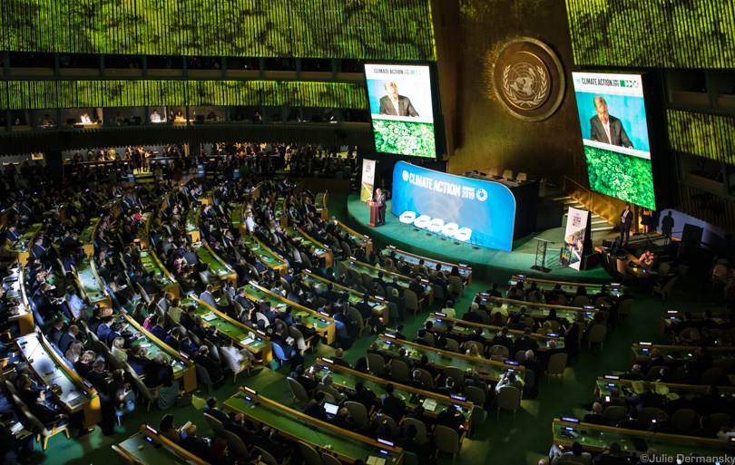 UN Secretary General Antonio Guterres addresses the UN Climate Action Summit