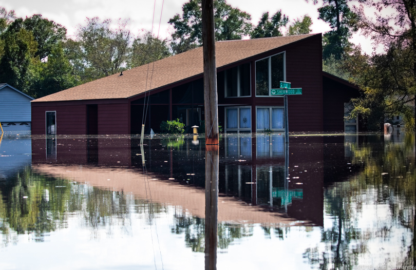 Flooded home in Conway, South Carolina 