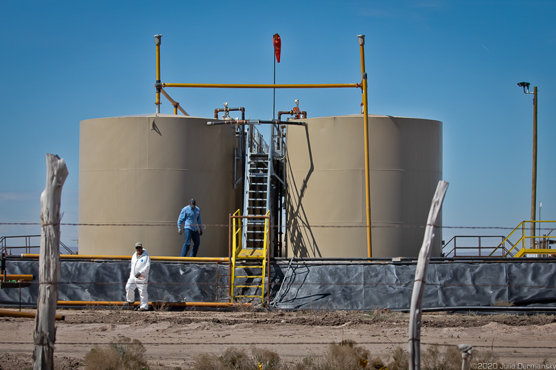 Oil and gas industry workers in Eddy County, New Mexico