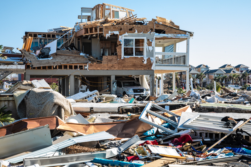 Destroyed home on Mexico Beach