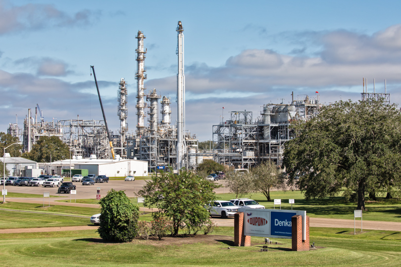 Denka neoprene plant in St. John the Baptist Parish, Louisiana