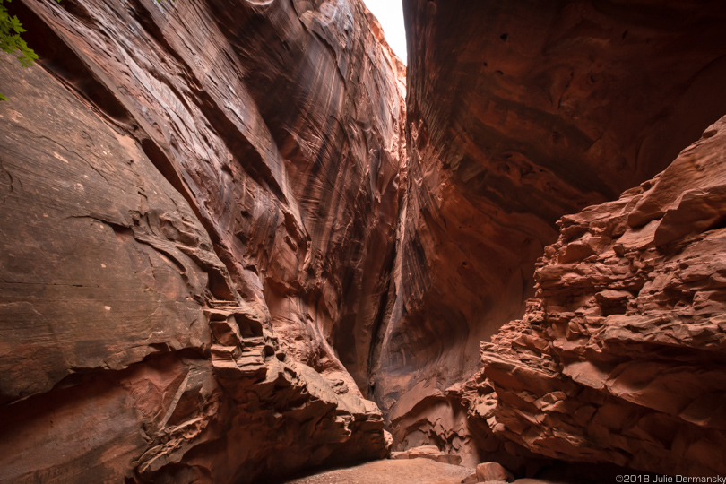 Slot canyon in area cut from Grand Staircase-Escalante National Monument