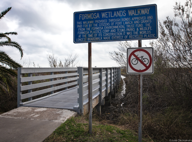 Formosa Wetlands Walkway built from recycled plastics