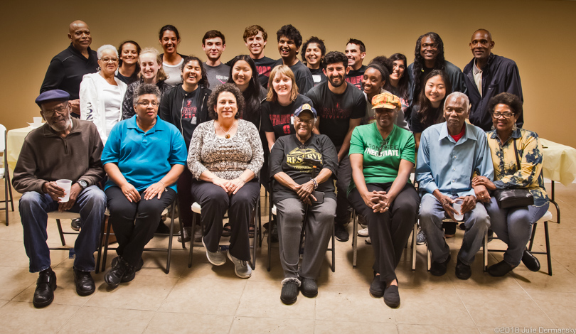 Concerned Citizens group and Stanford Human Rights Clinic team after a health survey in March 2018