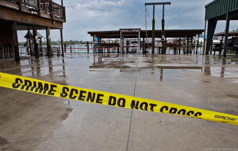Closed marina in Venice, Louisiana