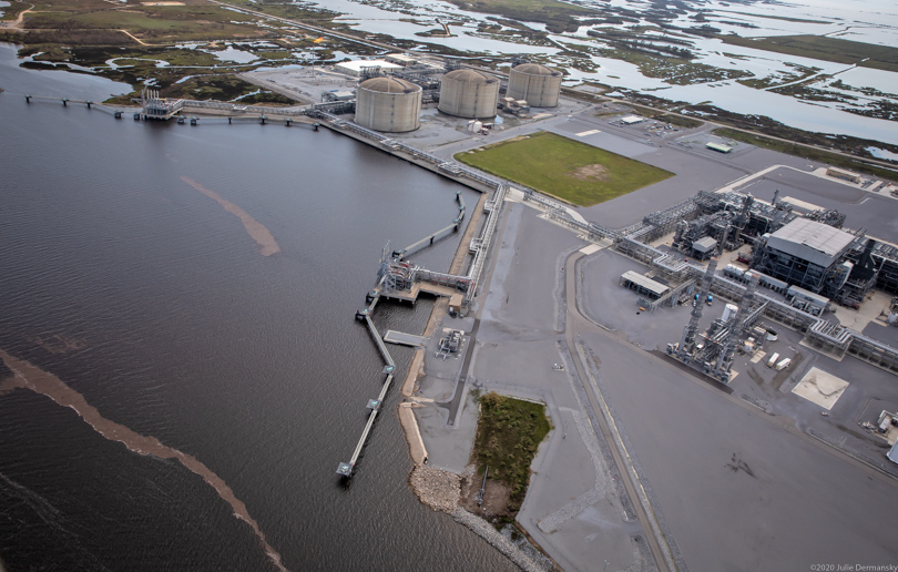 Cameron LNG facility flooded by Hurricane Laura on August 30