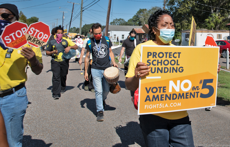 Sharon Lavigne of RISE St. James protesting against Louisiana Amendment 5